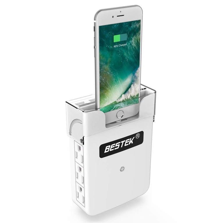 phone charging station with power strip Phone charging station with power strip
